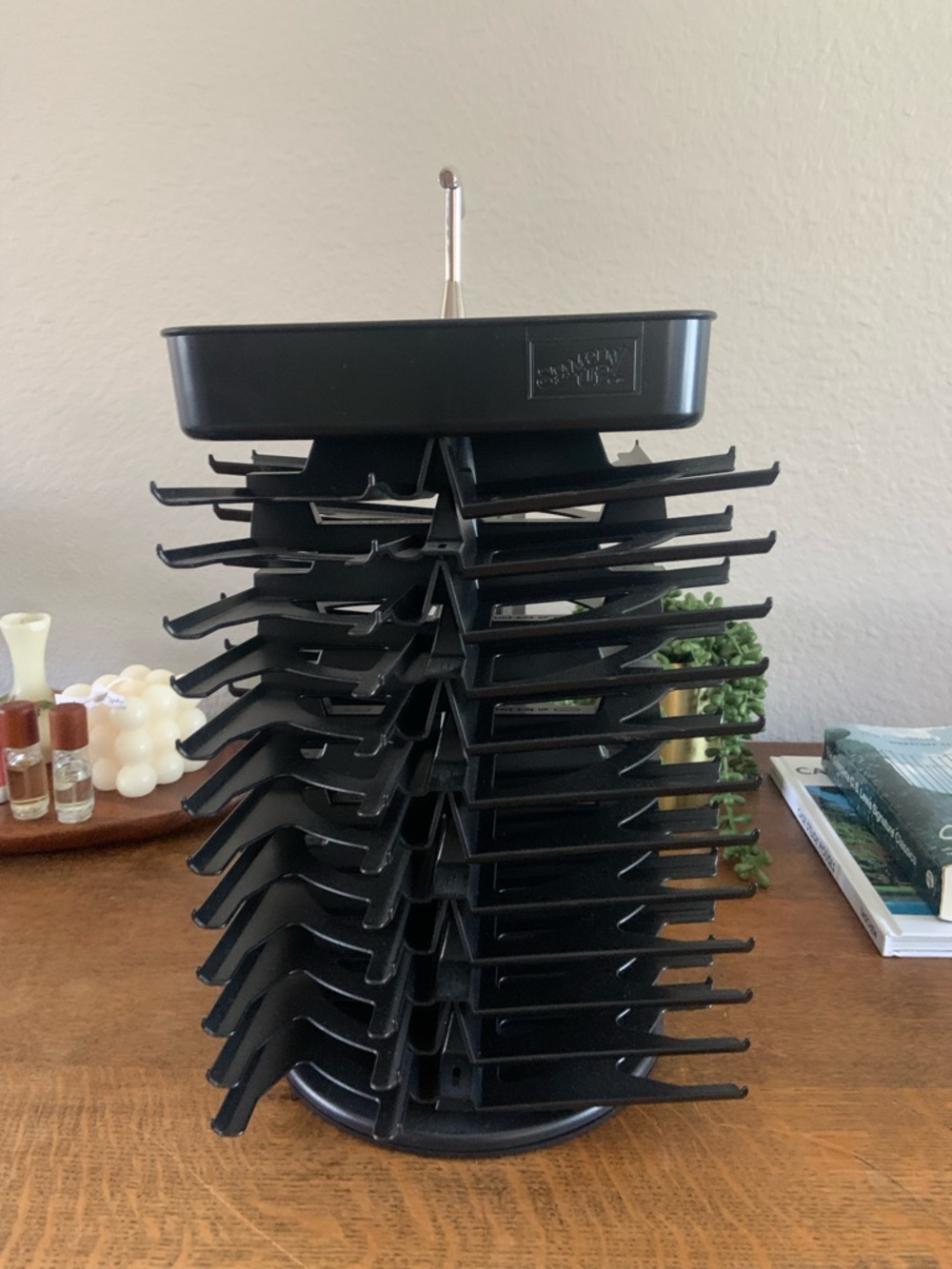 Stampin' Up! Black 60-Slot Rotating Ink Pad Caddy - Picture 2 of 6